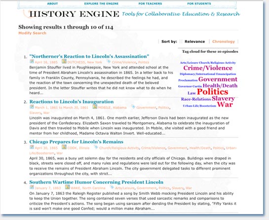 History Engine